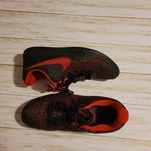 Nike shoes.  Red & black.  Size 10.5